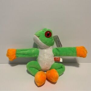 Wild Republic Green Frog Plush Wrist Hugger Tree Stuffed Animal Toy 9”